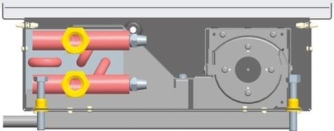 Podlahový konvektor s ventilátorem pro topení nebo chlazení KORAFLEX FI 13/34 slouží k vytápění nebo chlazení místností vysoký tepelný a chladicí výkon je určen pro dvoutrubkové systémy nerezová