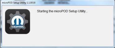 Kliknutím na ikonu spusťte program «micropod Setup Utility».