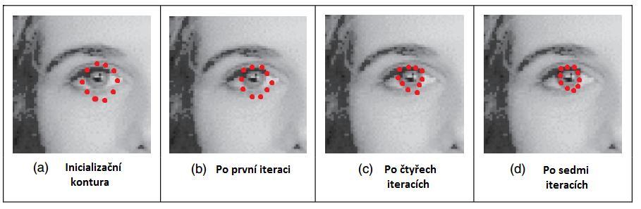 3.1 Parametrický popis křivky Aktivní kontura je množina bodů, které jsou spojeny po částech lineární křivkou, která si klade za cíl uzavřít a těsně obemknout cílový prvek, který chceme z obrazu