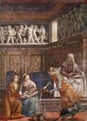 52. Narození Panny Marie, Domenico Ghirlandaio,