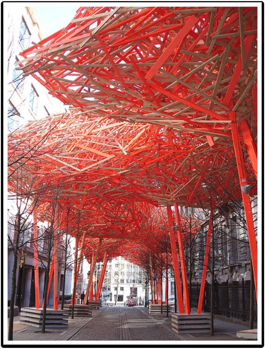 Arne Quinze Wooden public art installation The