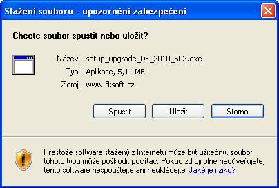 Návod na instalaci 1. Instalace upgrade 2017.50