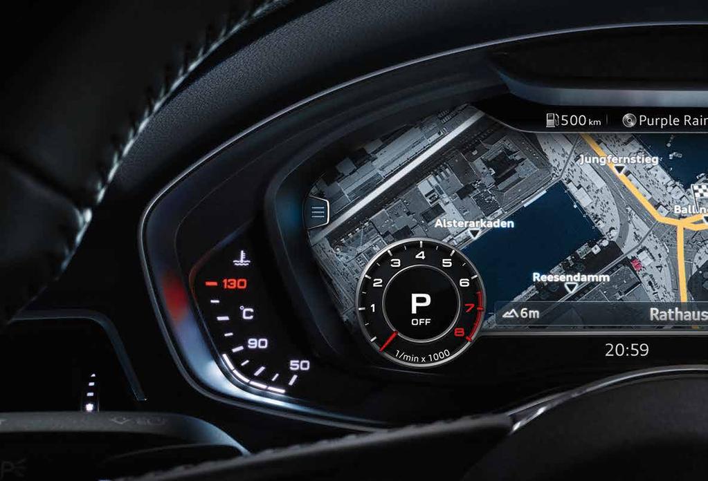 12 Audi A5 Coupé Další pokrok: Audi virtual cockpit dodávaný na přání.