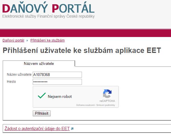 Elektronická evidence tržeb v programu TRIFID Aktuální informace k EET lze získat na webu www.etrzby.cz K vykazování tržeb prostřednictvím EET je nutné mít: - Program TRIFID 2017 (verze 6.