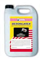 BETONLATEX Latex do lepidel a cementových malt BETONLATEX je emulzní, stabilizační a aditivní disperze elastomerických polymerů ve vodě.