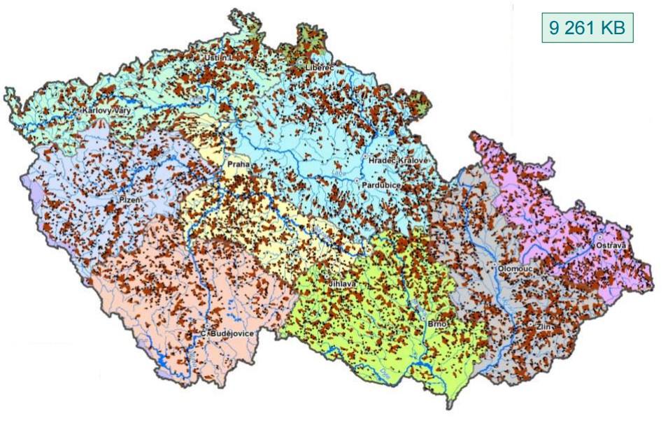 Všechna tato kritéria splňuje v České republice 9261 KB [19] z toho tři se nacházejí v řešeném území této bakalářské práce (Obrázek 54). V této práci však bylo identifikováno pět KB.