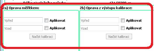 pro lať vzad opravovala pouze čtení vzad na lati, která byla postavena na začátku nivelačního pořadu na bodě označeným vzad.