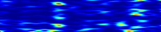 normalizovaná frekvence normalizovaná frekvence normalizovaná frekvence normalizovaná frekvence normalizovaná frekvence Spektrogram - okno 6, přesah 59, frekvenčních úrovní 256.