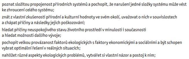 Vazba na RVP Cyklus se vztahuje k následujícím cílům RVP pro gymnázia: 1.