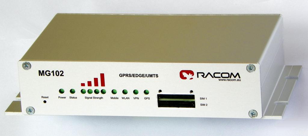 1. Úvod M!DGE / MG102 GPRS/EDGE/UMTS router 13. června 2017 V tomto manuálu najdete základní principy práce s GPRS/UMTS routery M!DGE/MG102.