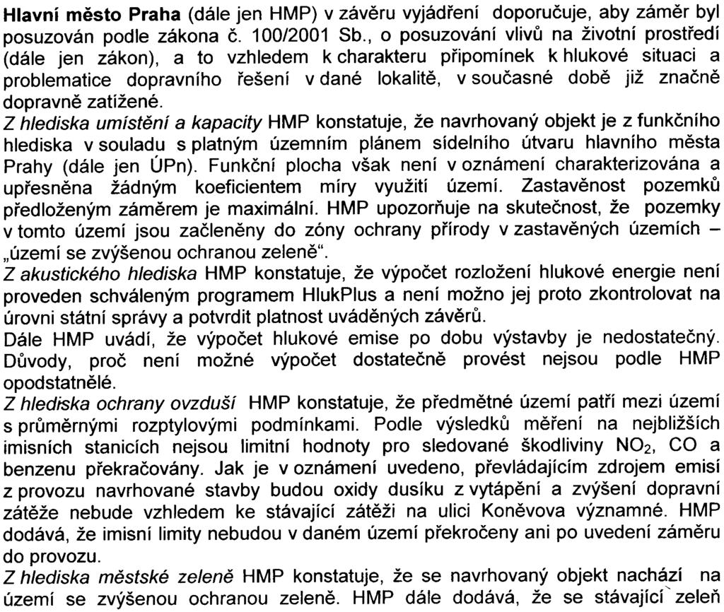 Hygienická stanice hlavního mìsta Prahy, poboèka Praha - centrum. odbor životního prostøedí Magistrátu hlavního mìsta Prahy (alp MHMP). vodoprávní oddìlení alp MHMP.