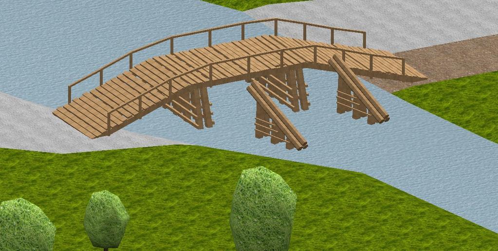 35: Původní zpracování vody Protože vodu je vhodné nastavit jako průsvitný materiál, nejdříve bylo potřeba vytvořit koryto řeky.