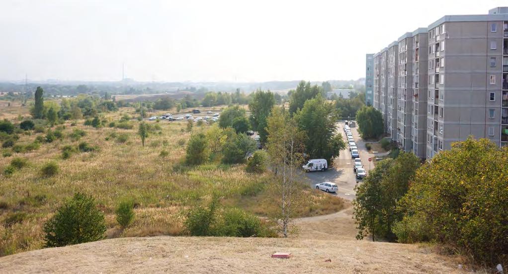 A.2.1 Urbanistický charakter řešeného území Širší vztahy - Vybíralka jako součást sídliště Černý Most Vnitroblok Vybíralova, tzv.