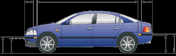 Předpisy pro montáž pohled zboku Boční obrysová světla (SML) Boční obrysové odrazky (SMR) 1 2 3 Předepsáno u vozidel s délkou přes 6 m, povoleno u vozidel s délkou do 6 m 4 5 6 7 1 SML/SMR: max.