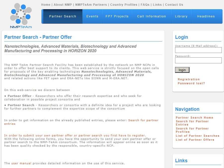 Partner Search Portal - NMPTeAm