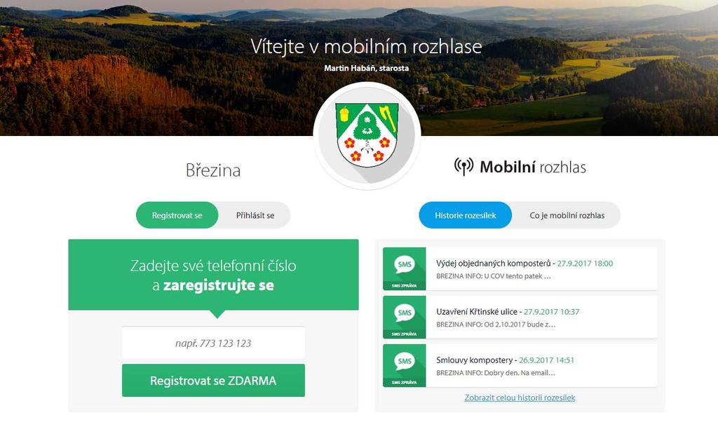 O-5: Udržitelný rozvoje obce - zlepšení informovanosti a stavu životního prostředí v obci Nový rozhlas bude realizován začátkem roku 2018 s tím, že z celkové částky 1,6 mil.