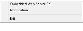 který umožňuje změnit nebo potvrdit nastavení sítě. Další informace naleznete v příručce Embedded Web Server RX User Guide. Tato nabídka se nezobrazí, pokud používáte připojení přes USB.