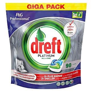 035 - Dreft Platinum 90ks kapsle do myčky Dreft ( JAR ) Platinum All in One kapsle do myčky nádobí Výborně pomáhají předcházet usazování mastnoty na součástech myčky nádobí Čistící účinek při nízké