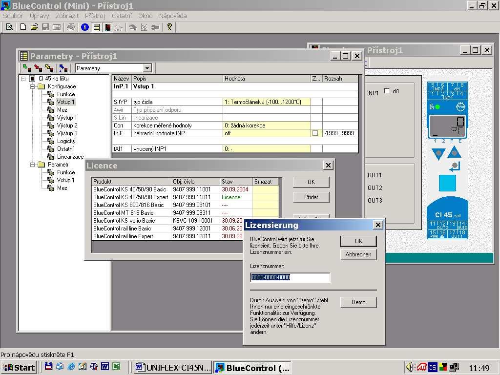 10. BlueControl BlueControl Program BlueControl vytváří projekční prostředí pro přístroje PMA řady BluePort a řady rail line.