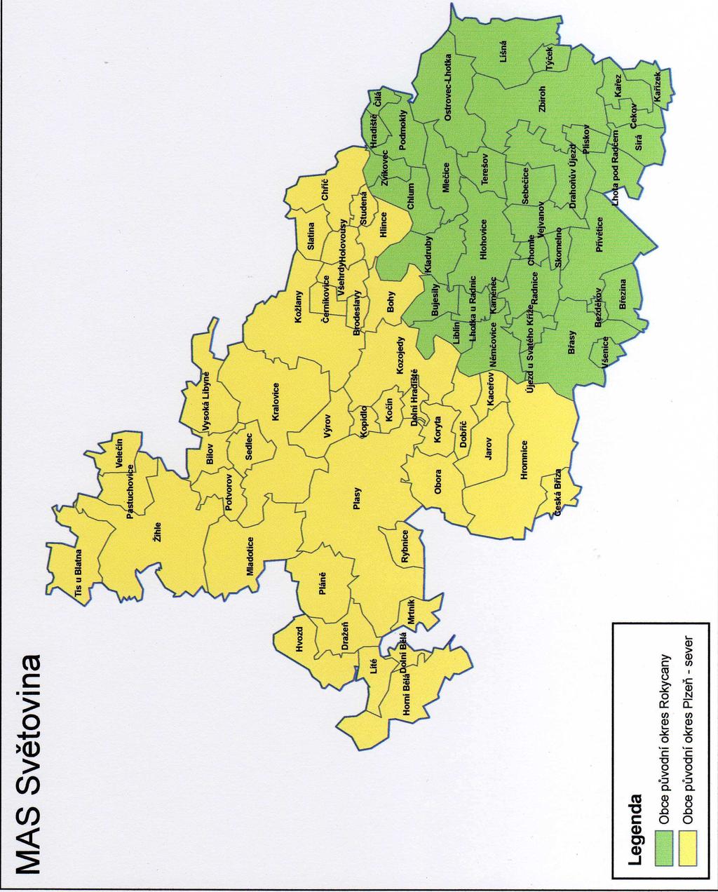 obyvatel a seznam obcí (dle okresů) na území, stav k 1.