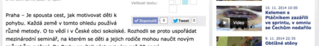publikována v hlavním zpravodajství kanálu ČT24.
