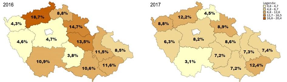 Obr. 22: Překračování nejvyšší dovolené rychlosti o více než