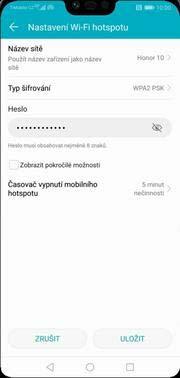 18 z 36 Zap./Vyp. přístupového bodu ikonu Nastavení. Bezdrátová připojení a sítě. Vyberete Tethering a přenosný hotspot. 4. Poté zvolíte Přenosný hotspot Wi-Fi.