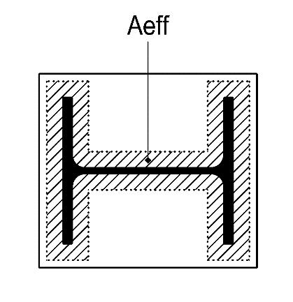 8. 1. 2 Dimenzování Nutná účinná plocha: Aeff N Ed f jd Návrhová pevnost betonu pod patkou: fjd = βj frdu Návrh pevnostní třídy betonu základové patky z prostého betonu C 30/37 fck = 30 MPa fcd = fck