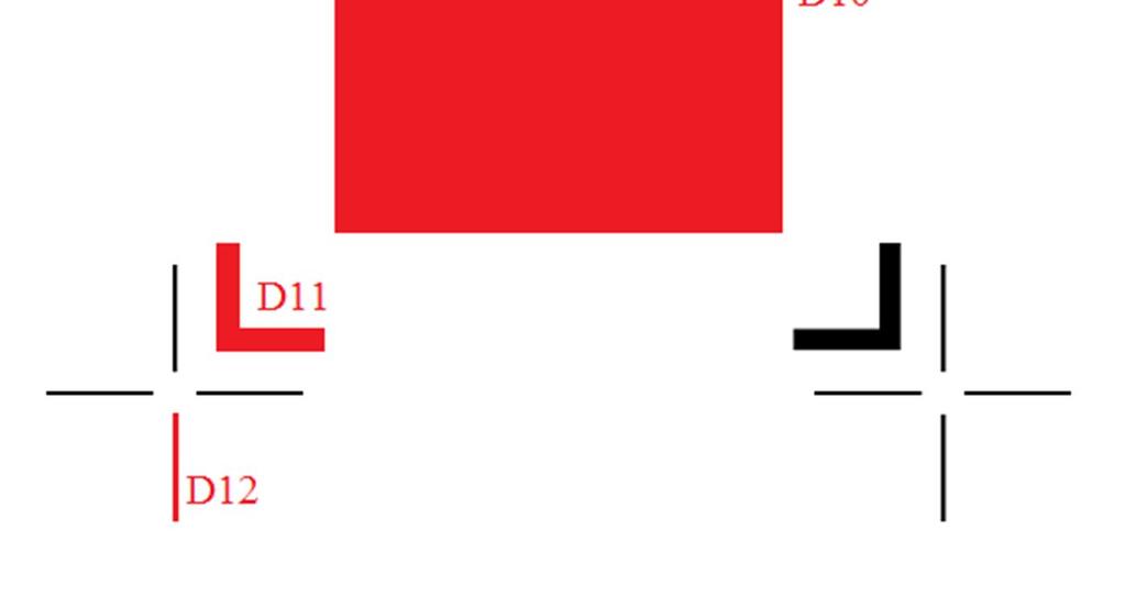 K těmto štěrbinám jsou uvedeny příslušné řídící D kódy. %FSLAX44Y44*% %MOMM*% %IPPOS*% %ADD10R,42.126X48.