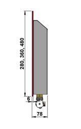 individuálního přání zákazníka hloubka 78 mm konstrukční výška 280, 360, 480 mm 1000 a 1250 mm napojení G½ TEPELNÝ VÝKON Q [W] GS 280/2 78 mm GS 360/4 78 mm