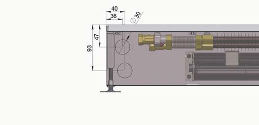 VA DC MOTOR TEPLOTNÍ EXPONENT m n = 1,107577 Nejužší podlahový Nejužší podlahový konvektor