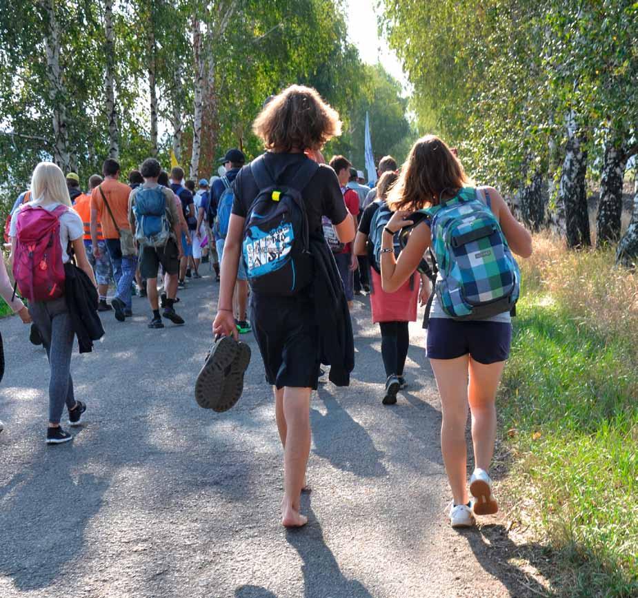 Foto: Karel Procházka Pojď s námi na pouť Tato série článků o pěším putování a o každoroční srpnové Národní pěší pouti na Velehrad není jen informací, ale i pozváním.