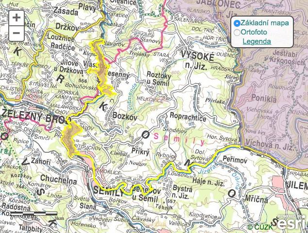 3.2 Popis dotčené EVL se zaměřením na Vodní bránu Evropsky významná lokalita Údolí Jizery a Kamenice Kód: CZ0514672 Rozloha: 431,4713 ha Lokalitu tvoří dvě podhorské řeky Jizera a Kamenice.