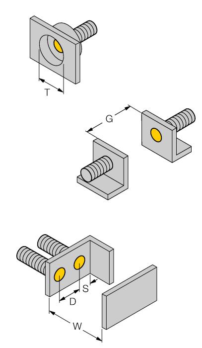 Vzdálenost D Vzdálenost W Vzdálenost T Vzdálenost S Vzdálenost G 2 x B 3 x Sn 3 x B 1,5 x B 6x Sn Průměr aktivní plochy B Ø 8 mm 2 / 5 Hans