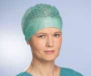 Sentinex operační oděvy Operační čepice Sentinex Nova n variabilně nositelná čepice n okraj v čelní oblasti je možné snadno
