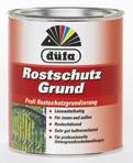 Antikorozní základní bezaromátová barva AZ Rostschutzgrund objednávací číslo balení hmotnost Vydatnost**: cca 10 m 2 /l BAREVNÉ TÓNY: oxidově červený RAL 3009 stříbřitě šedý RAL 7001 bílý 9110