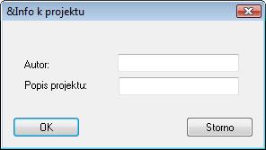 4 Uložit Zvolte příkaz menu Soubor Uložit nebo tlačítko na panelu nástrojů. Aktuální projekt je bez dalšího dotazu uložen pod názvem, pod kterým byl otevřen nebo vytvořen. 1.5 Uložit jako.