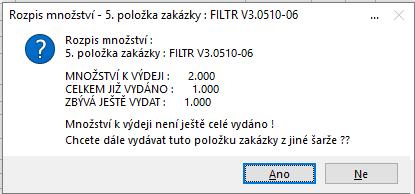 se dialogové okno s otázkou, zda chcete