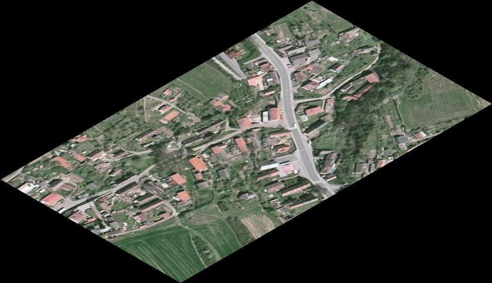území ČR (velikost pixelu 0,25 m, polohová chyba pod 30 cm, hloubka barevnosti 8
