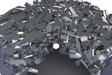 Obrázek povlakování s nanostrukturou Obrázek konvenčního povlakování Stav optimalizovaného růstu krystalů