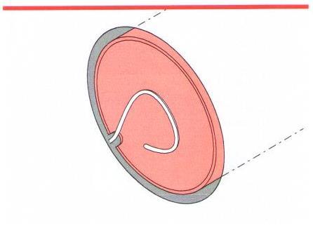 zařízněte stavební průchodku v přesně naměřené délce (x+ 30 mm přesah). dbejte na to, abyste průchodku zařízli na straně, kde není umístěna prohlubeň pro přívod kabelů.