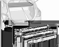 Dodávkový automobil Kryt zavazadlového prostoru se skládá ze čtyř částí, které lze samostatně vyjmout nebo vložit.