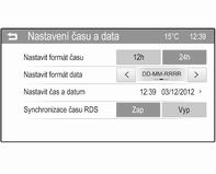 82 Přístroje a ovládací prvky Nastavit datum Stiskněte ovladač MENU-TUNE pro vstup do podnabídky Nastavit datum. Otočením ovladače MENU-TUNE změníte aktuální hodnotu prvního nastavení.