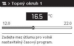 omezený provoz vytápění nebo vytápění vypnuté). Ruční provoz Pro aktivaci ručního provozu příp. stiskněte tlačítko ručního provozu.