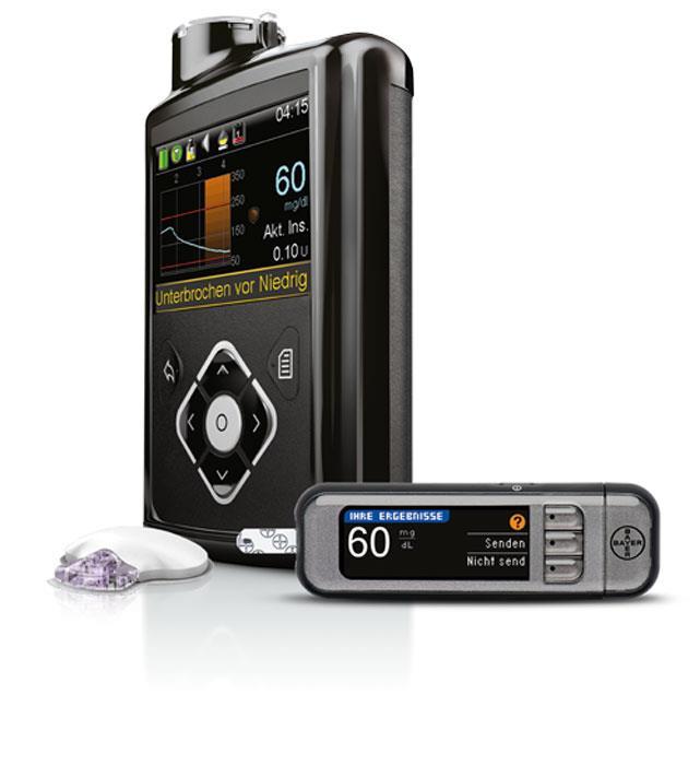 Medtronic CGM Varinaty propojení: Guardian RT + Senzor Medtronic Enlite Inzulinová pumpa 640G + volitelně SMBG (datamanager, ovladač pumpy) + Medtronic Enlite Rozšířené možnosti řízení pumpy