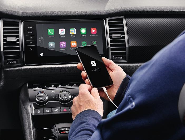 * Aplikace Android Auto a AppleCar Play nejsou na českém trhu podporovány.