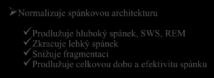 Optimální farmakoterapie? Sedativa, spánek Trazodon (Trittico) Antidepresivum 3.