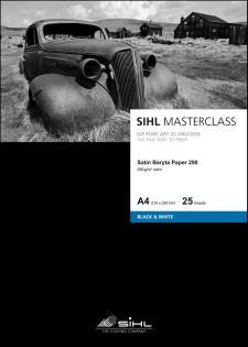 SIHL MASTERCLASS Satin Baryta 290 :: barytový papír Německo Papír s extrémní stálostí navržený pro ČB reprodukce.