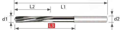 CELOKARBIDOVÝ ŠROUBOVÝ CNC VÝSTRUŽNÍK H7 - DIN212-2 bez bez d1 d2 L1 L2 L3 DPH d1 d2 L1 L2 L3 DPH 2812020300 3,00 4,00 64 24 36 1415 2812020700 7,00 8,00 109 43 69 2119 2812020350 3,50 4,00 74 28 46