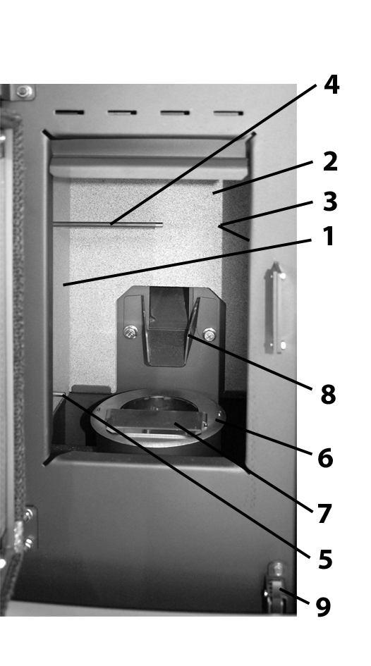 teploty 7 = Zadní stěna 9.11 STB bezpečnostní omezovač teploty Čidlo bezpečnostního omezovače teploty je umístěno na trubce šneku.